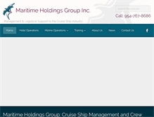 Tablet Screenshot of maritimeholdingsgroup.com